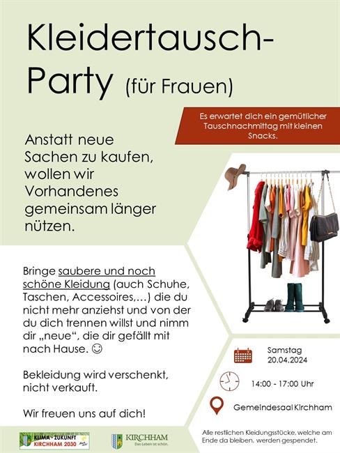 Kleidertausch-Party (für Frauen)