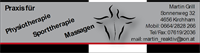 Logo für Grill Martin - Physio- u. Sporttherapie, Massagen